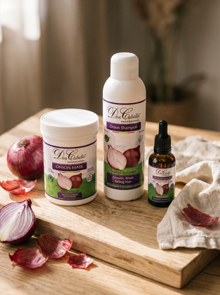 Pack Anticaída Intensivo Cebolla Roja Don Cabello con cebolla roja natural