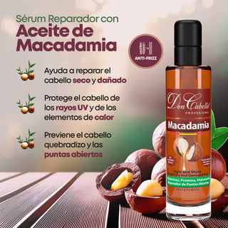 Don Cabello Aceite De Macadamia – Serum Reparador De Cabello 100 Ml