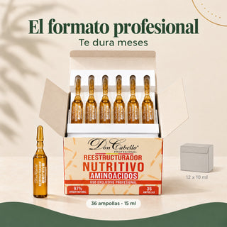 Don Cabello Ampollas Reestructurador Nutritivo con Aminoácidos 36 x 15 ml