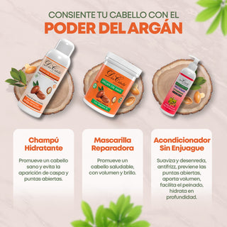 Pack Hidratación Intensa con  Aceite de Argán Don Cabello