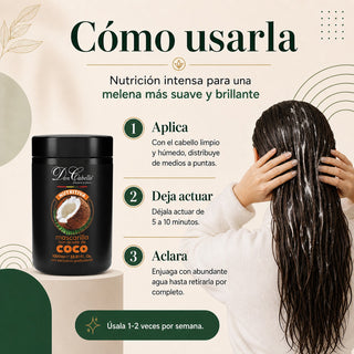 Don Cabello Nourishing Hair Mask with Coconut Oil – Intense Hydration – 1000 ml