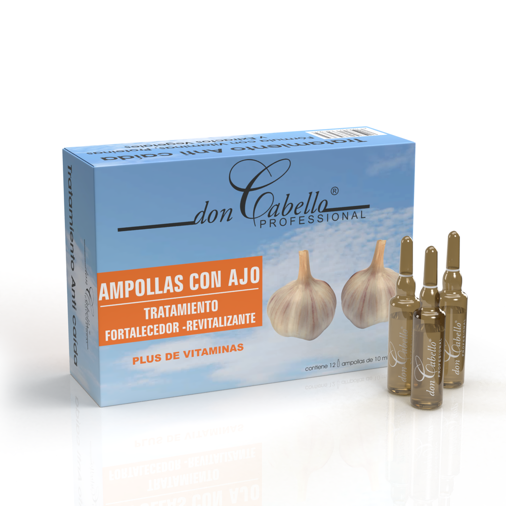 Don Cabello Ampollas capilares – Fortalece las fibras capilares – 12 Ampollas x 10 ml
